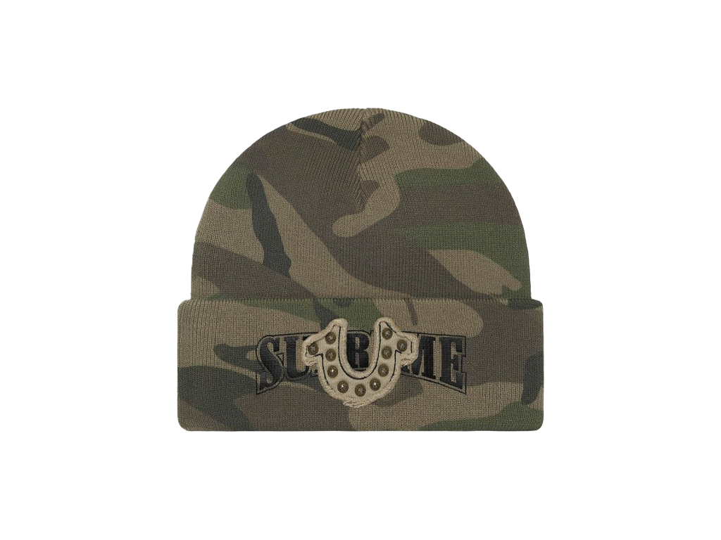 Supreme True Religion Beanie (FW25) Woodland Camo-Supreme-pikastore.cz