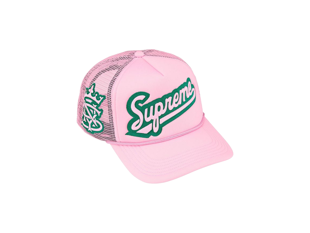 Supreme University Mesh Back 5-Panel Pink-Supreme-pikastore.cz
