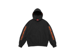 Supreme Woven Patches Hooded Sweatshirt Black