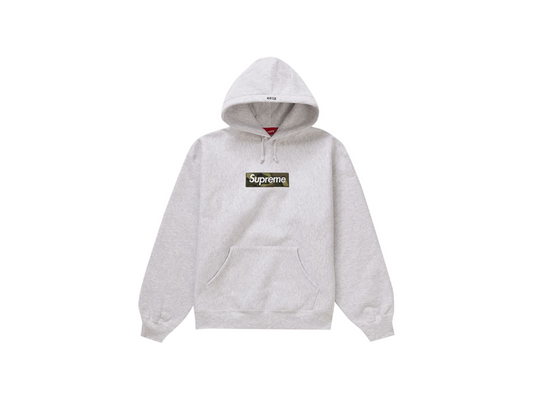 Supreme Box Logo Hooded Sweatshirt (FW23) Ash Grey