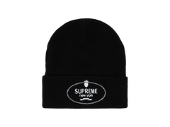 Supreme Crest Beanie Black