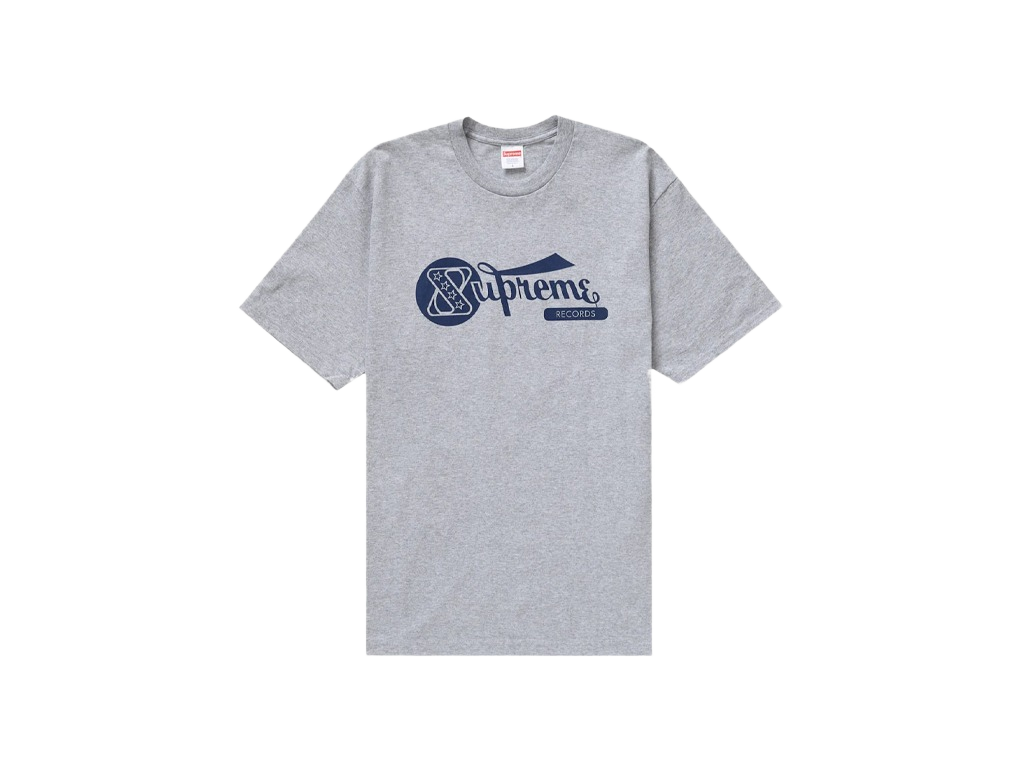 Supreme Records Tee Heather Grey-Supreme-pikastore.cz
