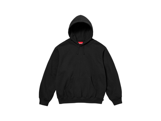 Supreme Satin Applique Hooded Sweatshirt Black