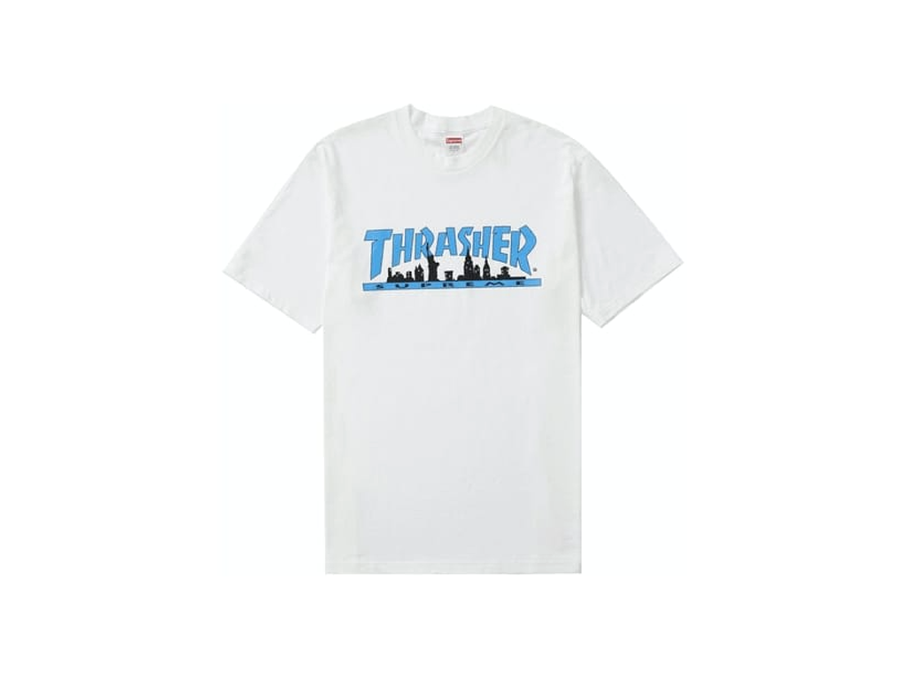 Supreme Thrasher Skyline Tee White-Supreme-pikastore.cz
