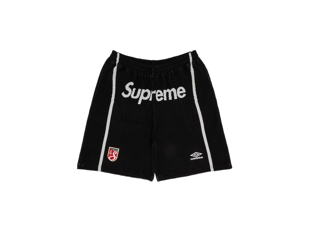 Supreme x Umbro Knit Soccer Short Black-Supreme-pikastore.cz