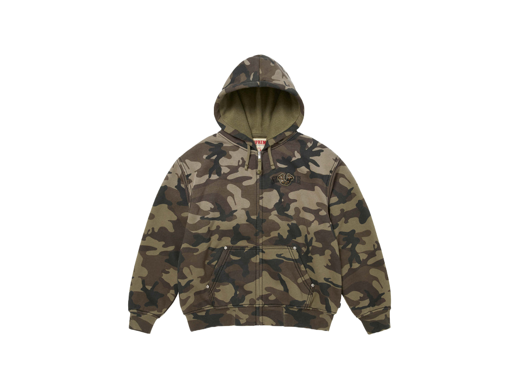 Supreme x True Religion Zip Up Hooded Sweatshirt Camo-Supreme-pikastore.cz