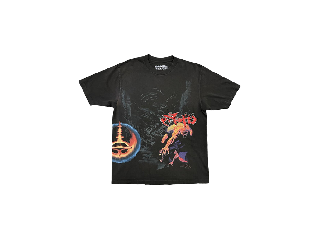 Travis Scott Circus Maximus Europe D.Y.L.T.W.I.S. Tee Washed Black-Travis Scott-pikastore.cz