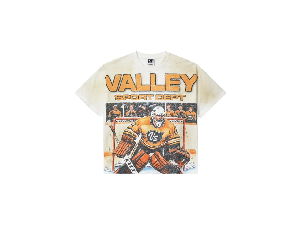 Vale Forever Hockey Goalie Tee Vintage White