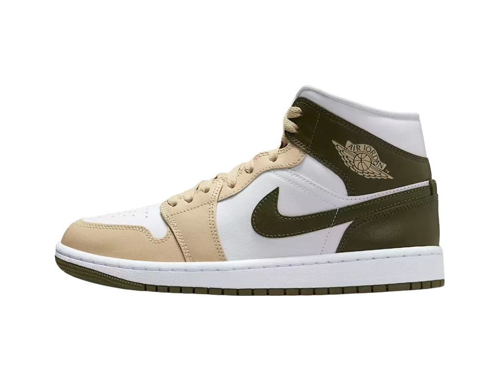 Wmns Air Jordan 1 Mid Military Drab-Air Jordan-pikastore.cz