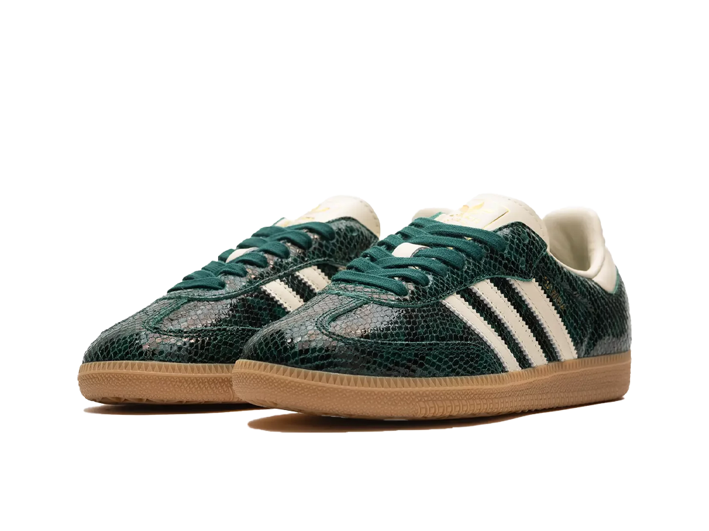 Wmns Samba OG Collegiate Green Gum Snakeskin-Adidas-pikastore.cz