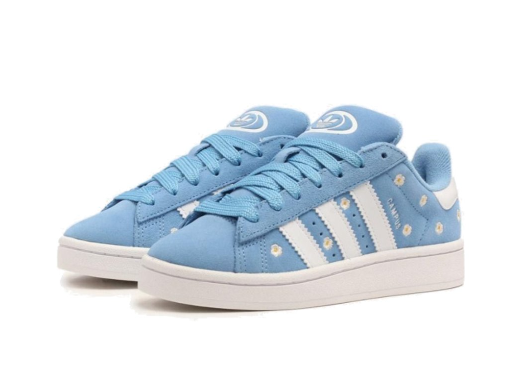 Adidas Campus 00s Light Blue Floral (Kids)-Adidas-pikastore.cz