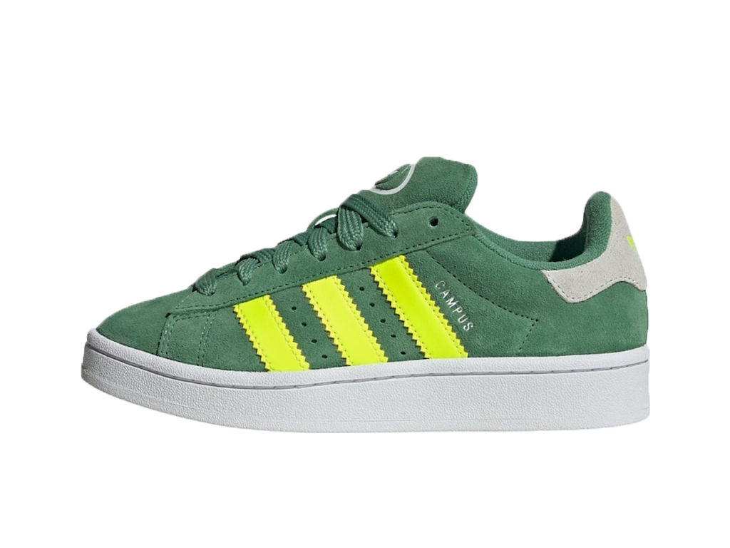 Adidas Campus 00s Preloved Green Solar Yellow (Kids)-sneakers-Adidas-pikastore.cz