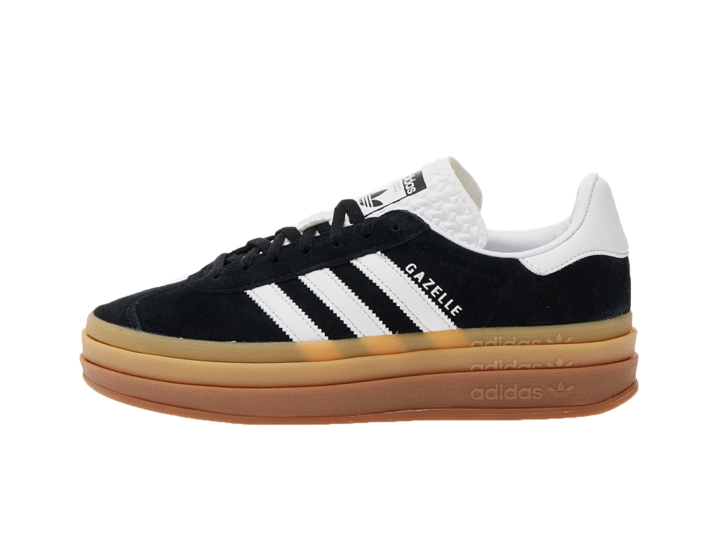 Adidas Gazelle Bold Black White Gum (Women's)-sneakers-Adidas-pikastore.cz