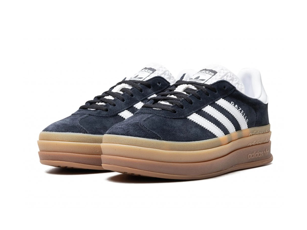 Adidas Gazelle Bold Black White Gum (Women's)-sneakers-Adidas-pikastore.cz