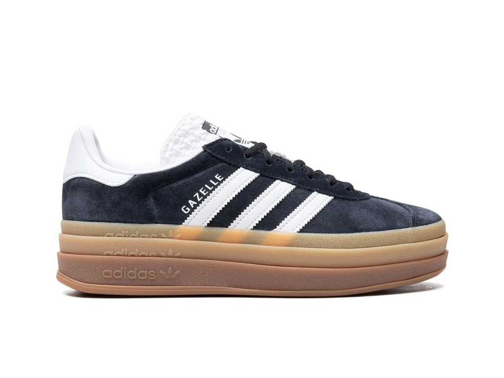 Adidas Gazelle Bold Black White Gum (Women's)-sneakers-Adidas-pikastore.cz