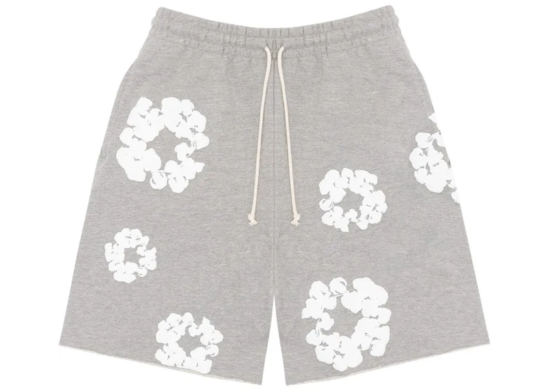 Denim Tears The Cotton Wreath Shorts Grey-Denim Tears-pikastore.cz
