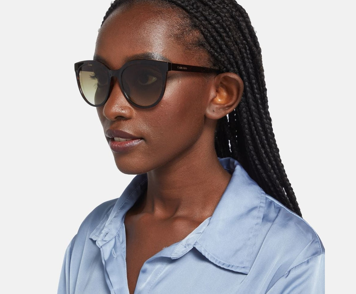 Calvin Klein Sunglasses Dark Brown – lunettes – photo 4 sur 4