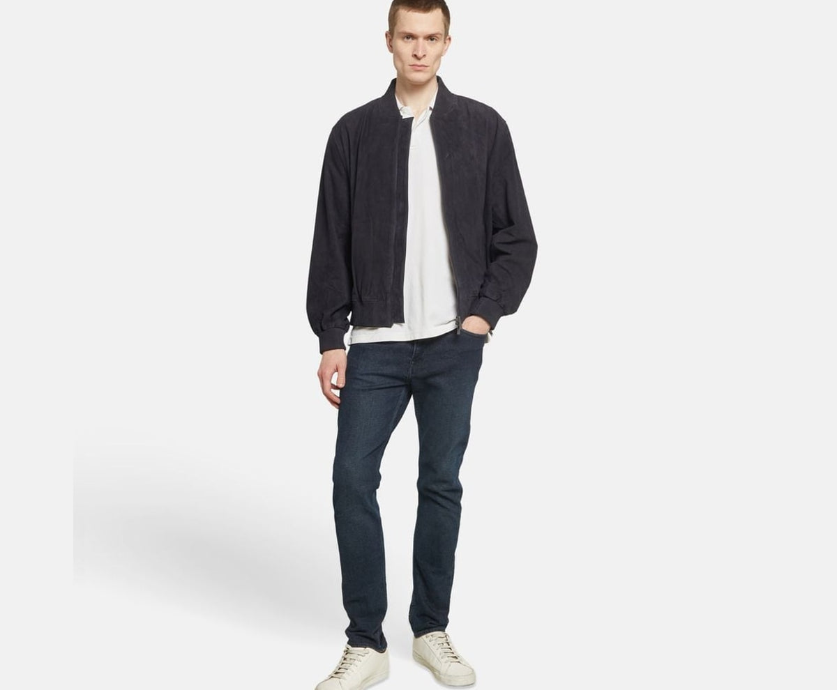Calvin Klein Leather blouson Blue – kleding – foto 6 van 6