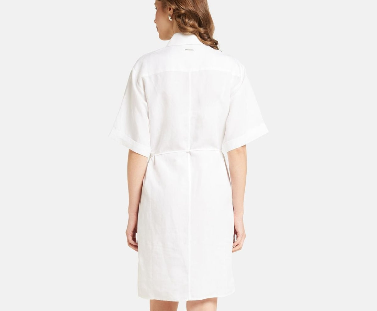 Calvin Klein Shirt dress White – košile – fotka 4 z 5