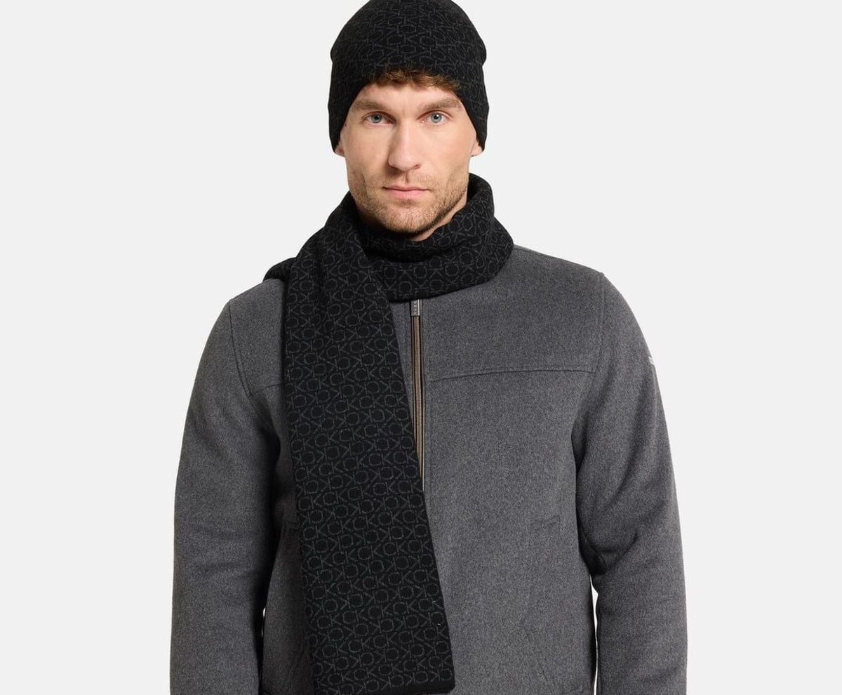 Calvin Klein Wool-blend scarf Black – accessoarer – foto 3 av 3