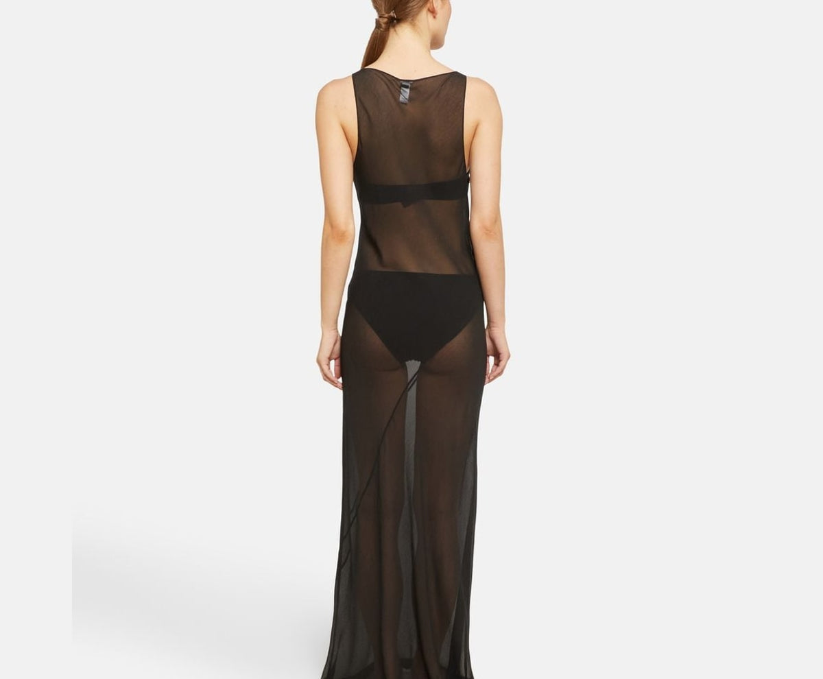 Calvin Klein Silk night gown Black – облекло – снимка 3 от 4