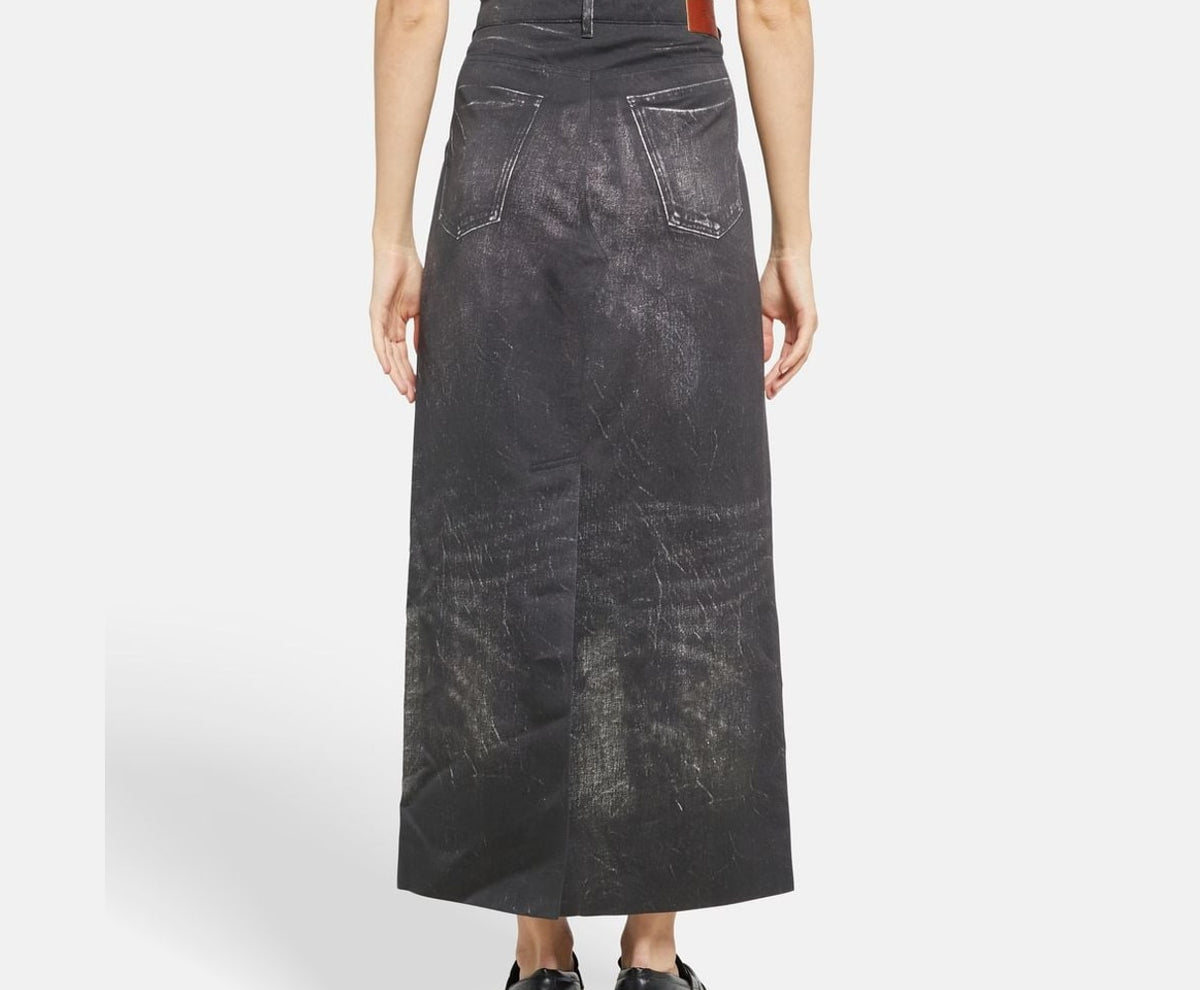 Calvin Klein Denim skirt Black – fotó 4/5