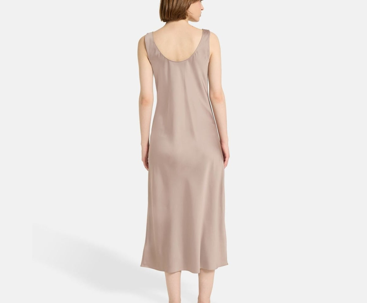 Calvin Klein Satin dress Hero Greige – tøj – foto 4 af 5