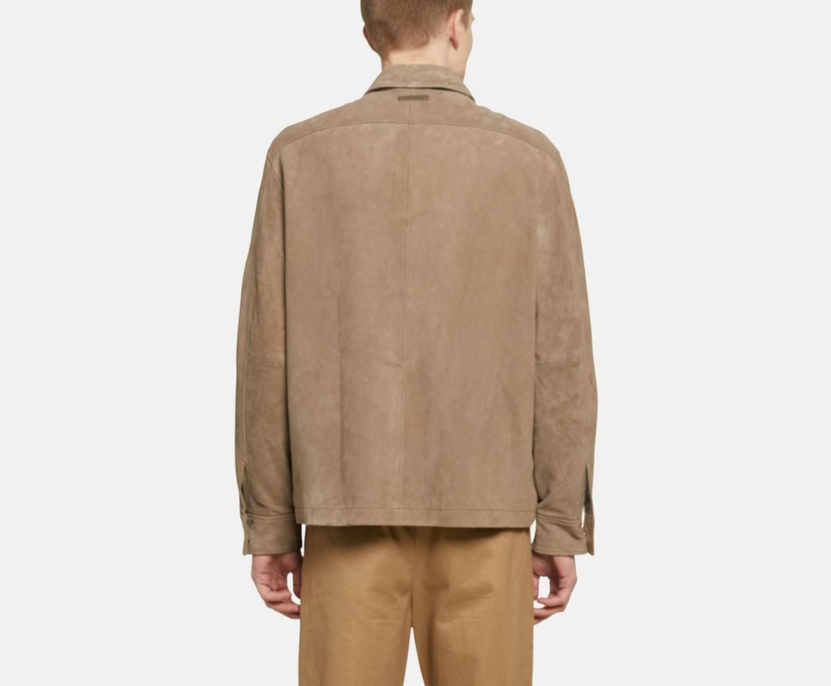 Calvin Klein Leather jacket Light Grey – kurtka – zdjęcie 4 z 6