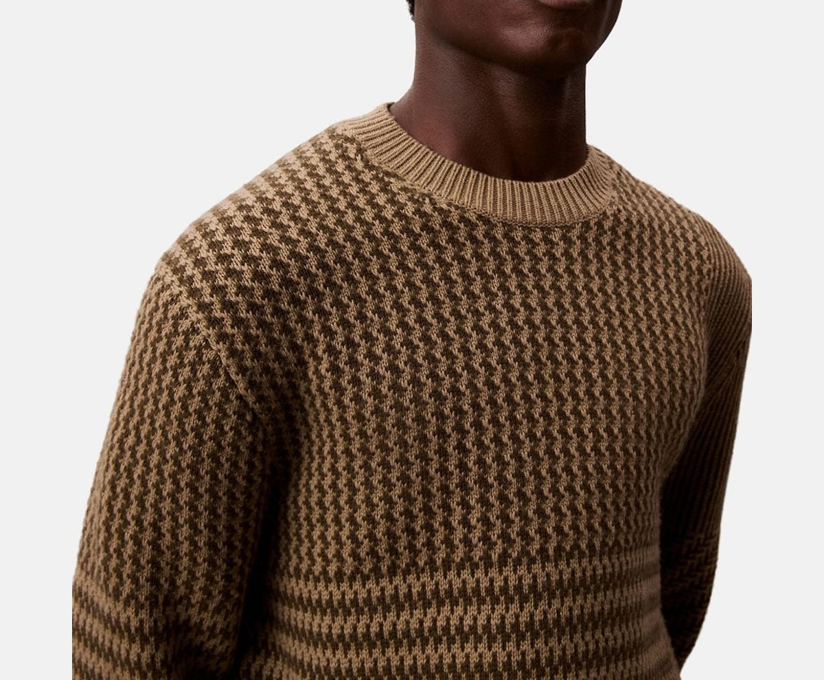 Calvin Klein Wool-blend pullover Beige – oblečení – fotka 3 z 5