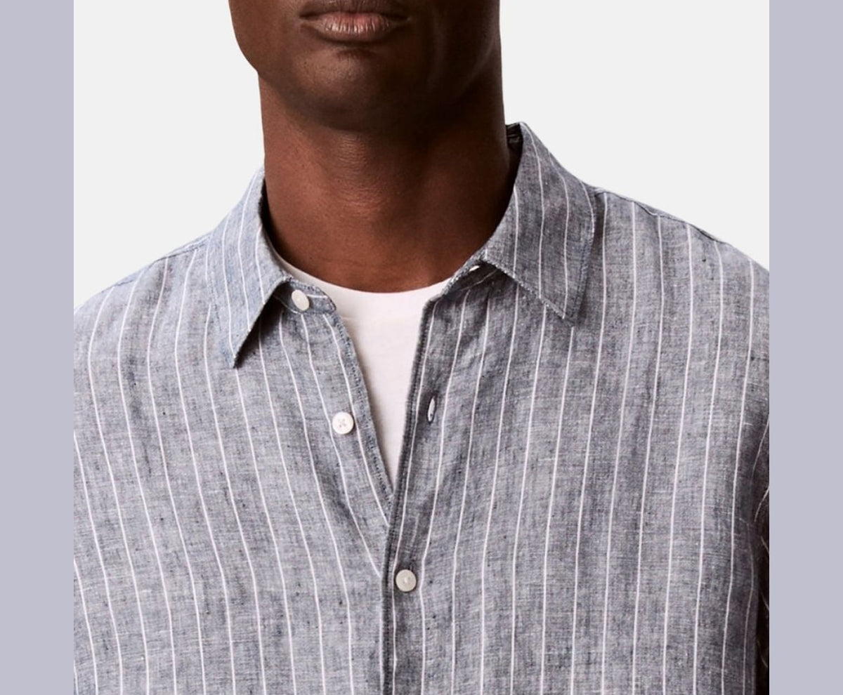 Calvin Klein Linen shirt Blue – Bekleidung – Foto 3 von 6
