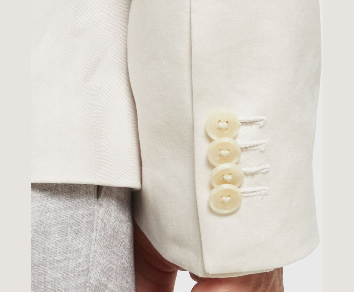 Calvin Klein Linen-blend suit jacket Ecru – jacka – foto 6 av 6