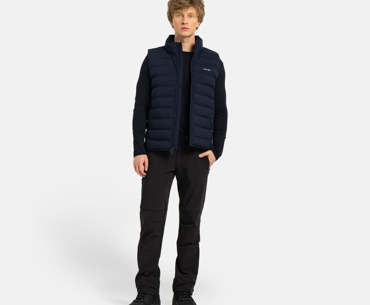 Calvin Klein Quilted gilet Dark Blue – яке – снимка 6 от 6