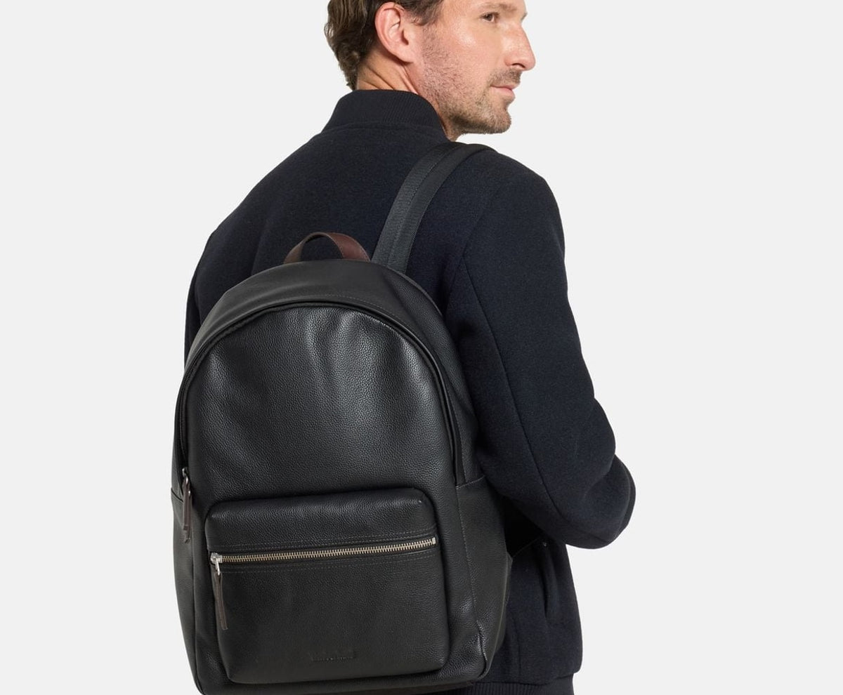 Timberland Leather backpack Tuckerman Black – hátizsák – fotó 5/5