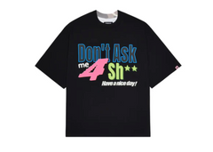 Broken Planet Dont Ask Me Split Camo T-Shirt Midnight Black