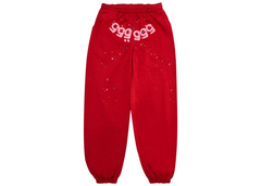 Sp5der Number 555 Sweatpants Red