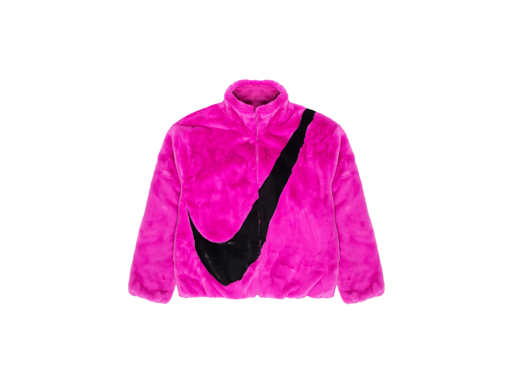 Nike Sportswear Faux Fur Jacket Pink-Nike-pikastore.cz