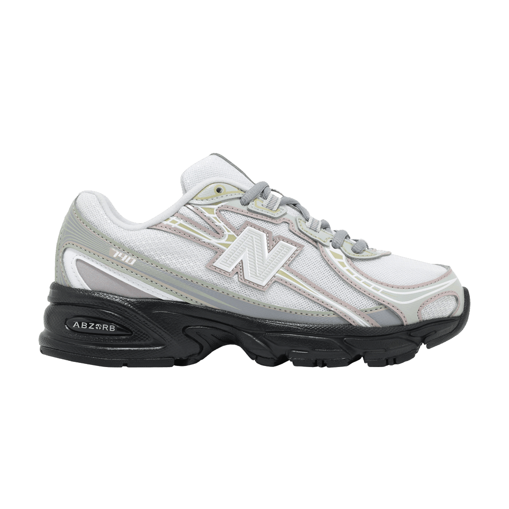 New Balance 740 Silver Metallic Raincloud – boty, stříbrná