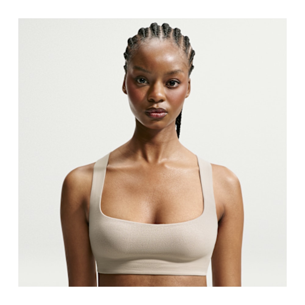 Nike NikeSKIMS Studio Stretch Square Neck Bra Linen (Women's) – t-shirt
