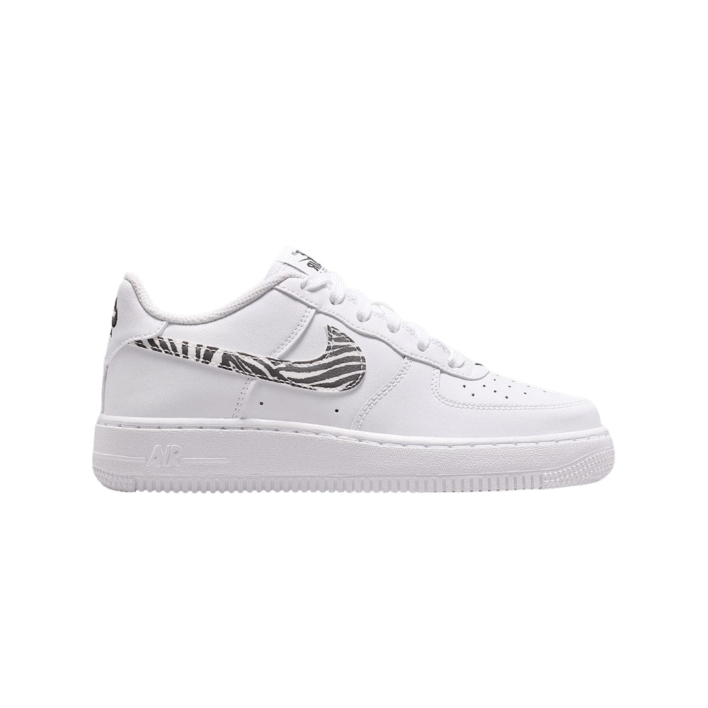 Nike Air Force 1 GS Zebra Swoosh – boty, bílá