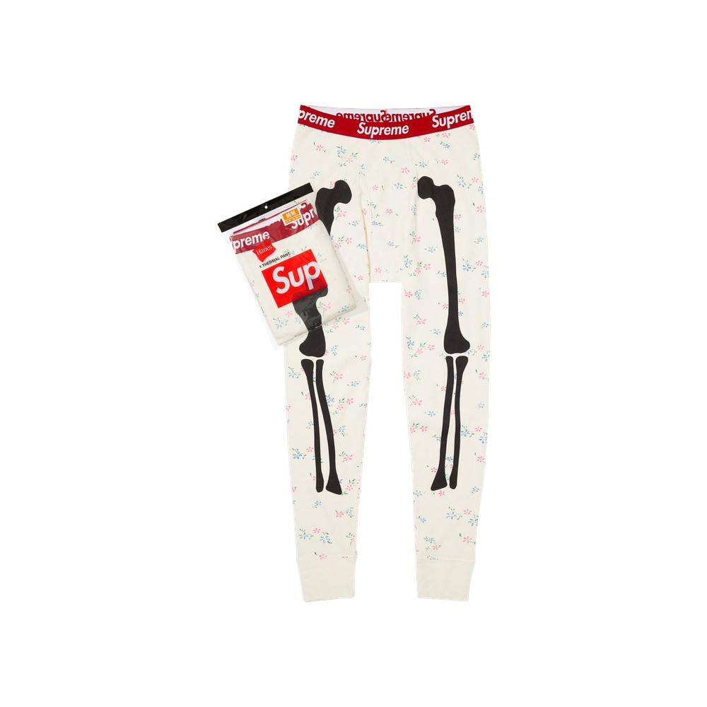 Supreme x Hanes Bones Thermal Pant (1 Pack) Floral – штани