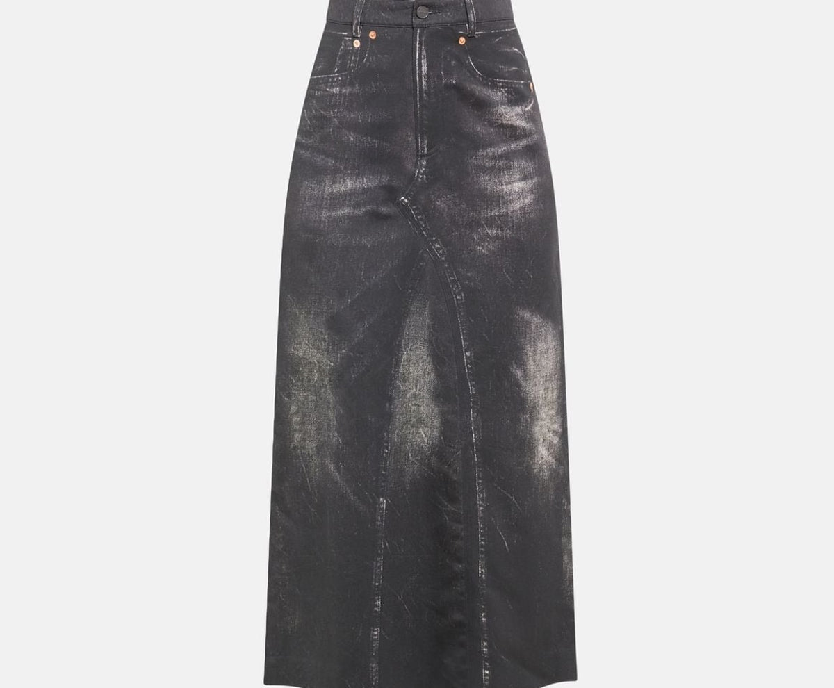 Calvin Klein Denim skirt Black – одяг, чорний