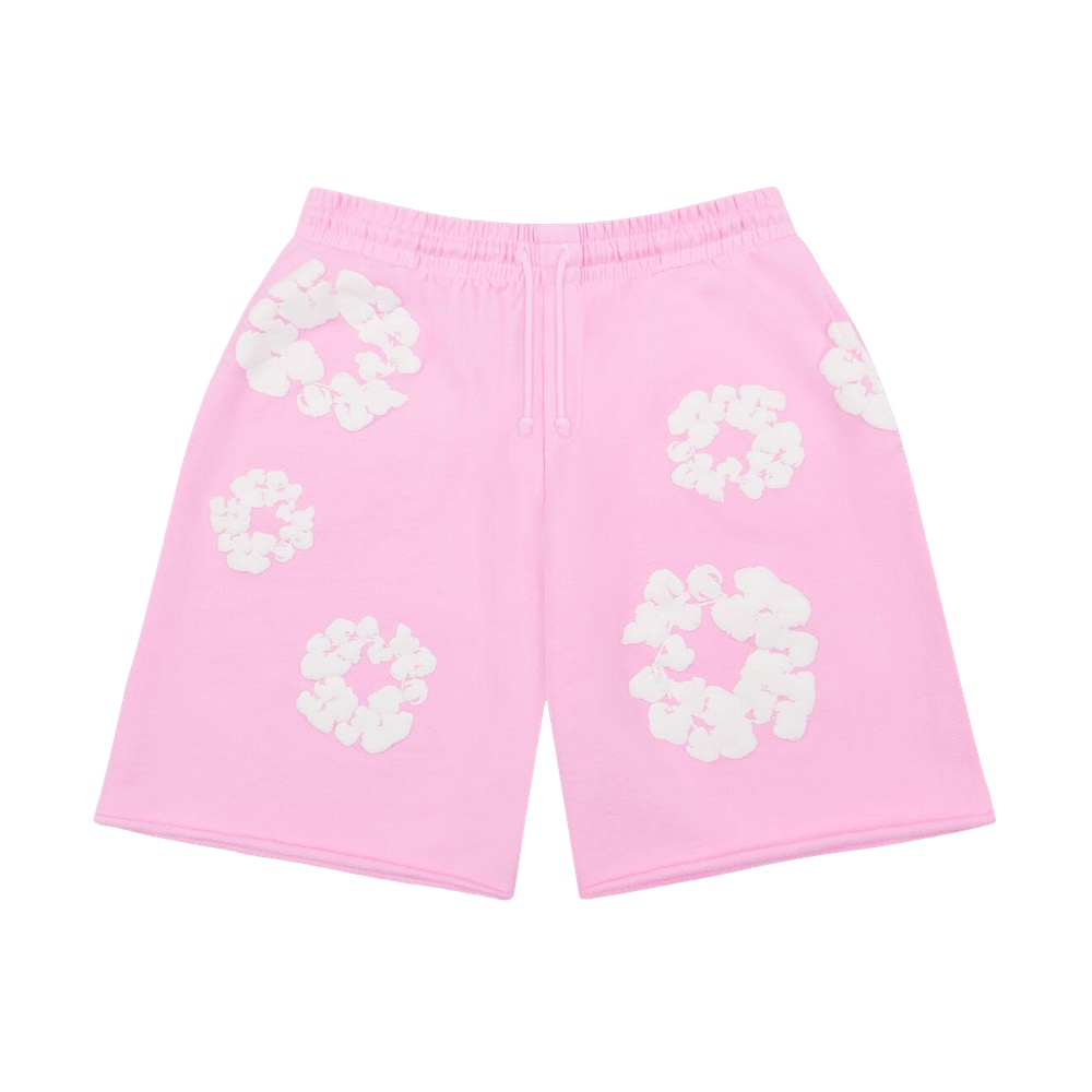 Denim Tears The Cotton Wreath Sweat Shorts Powder Pink