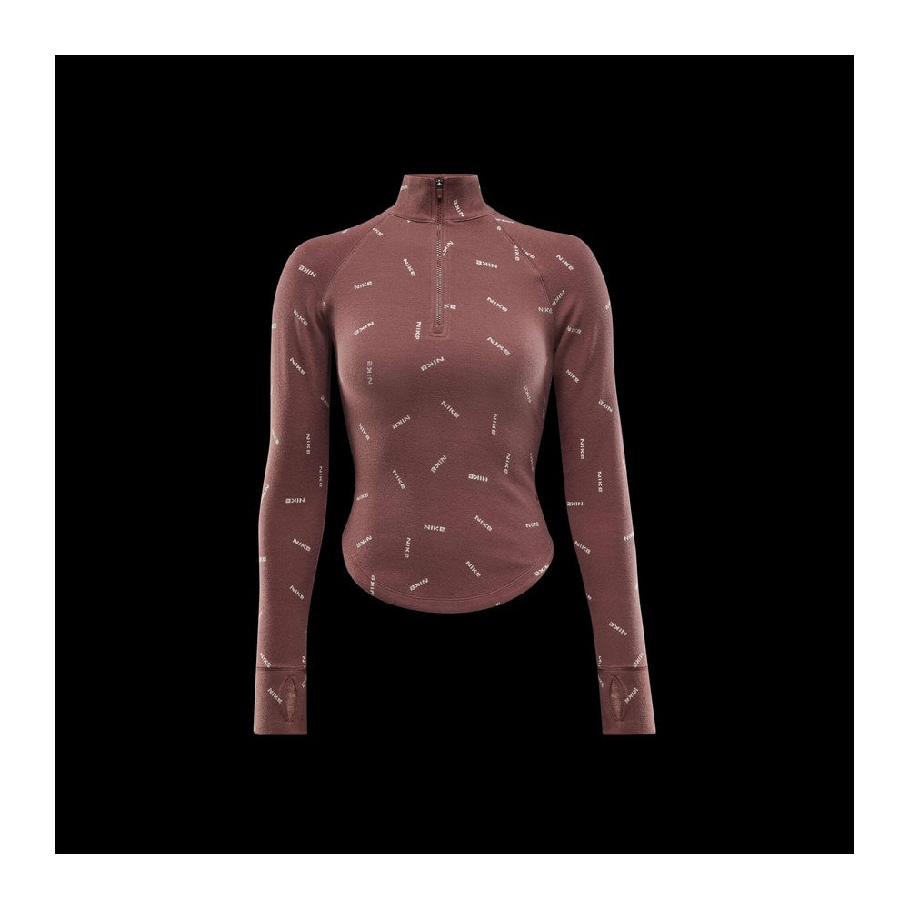 Nike Sportswear Collection Women's Slim 1/2-Zip Long-Sleeve Logo Top – одяг