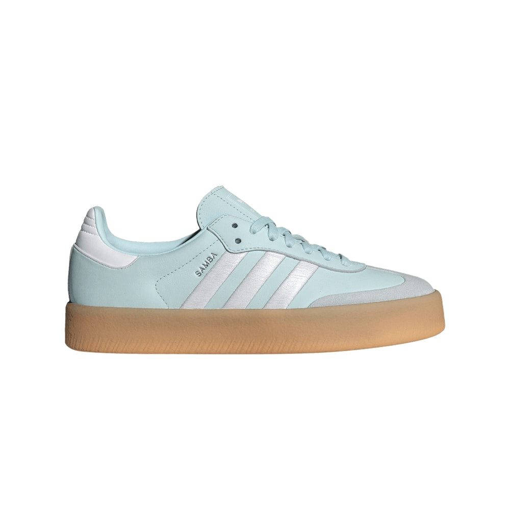 adidas Womens Sambae Almost Blue Silver Metallic Gum – tenisky, béžová