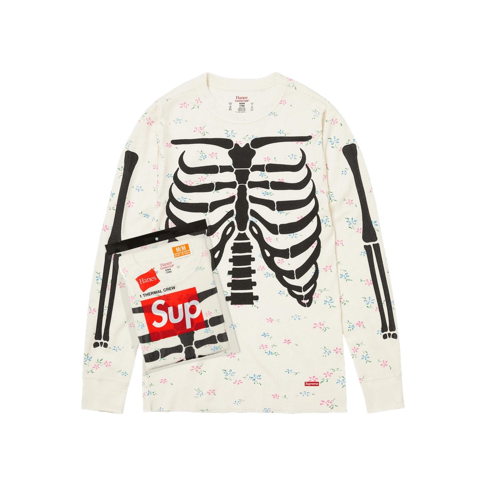Supreme x Hanes Bones Thermal Crew (1 Pack) Floral – oblečení