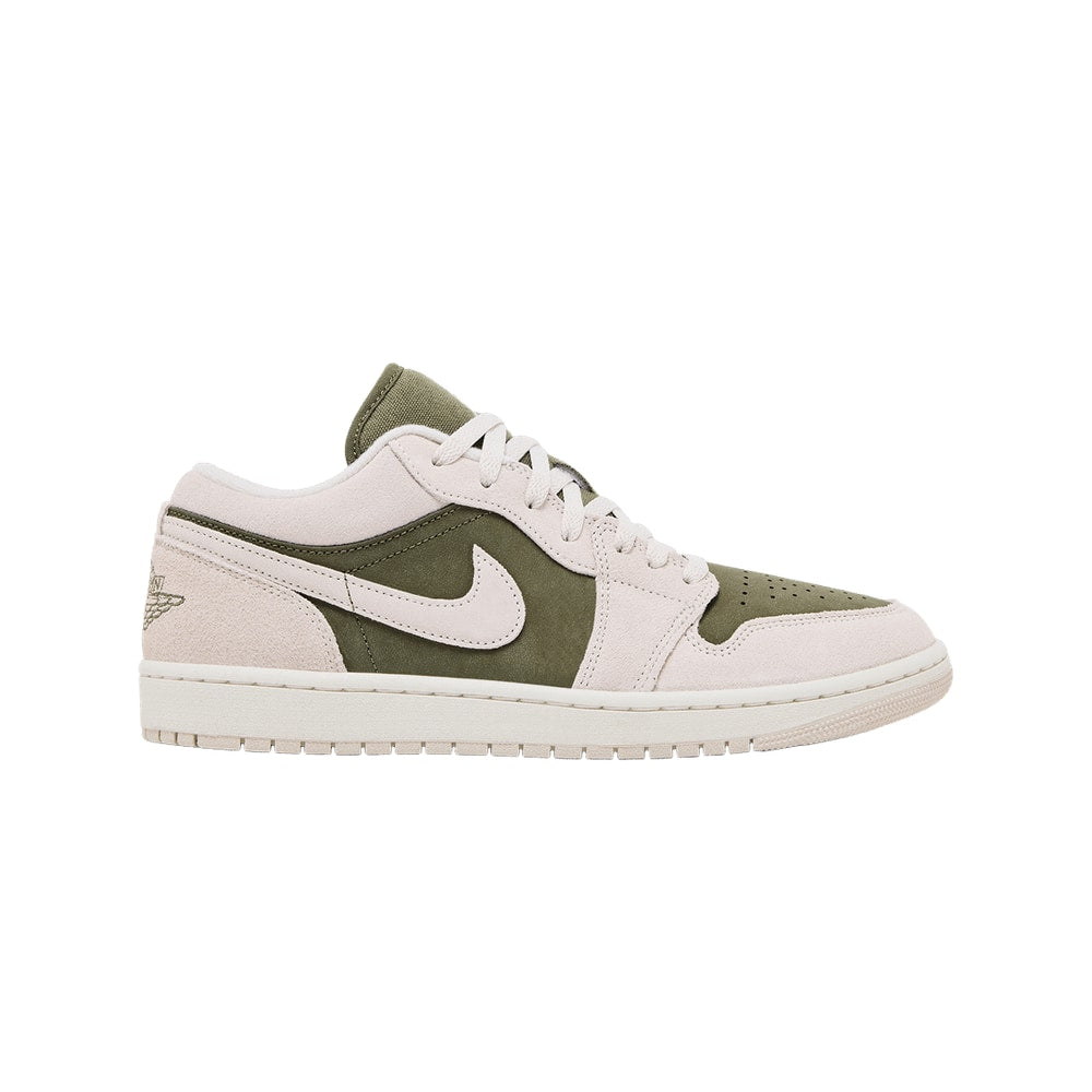 Air Jordan 1 Low Medium Olive – scarpe, bianco