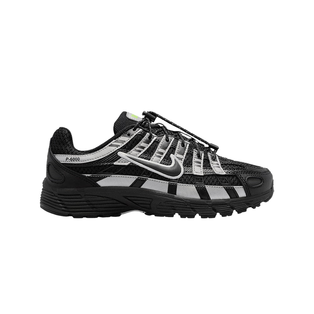 Nike P-6000 GS Black Metallic Silver Volt Ice – boty, černá