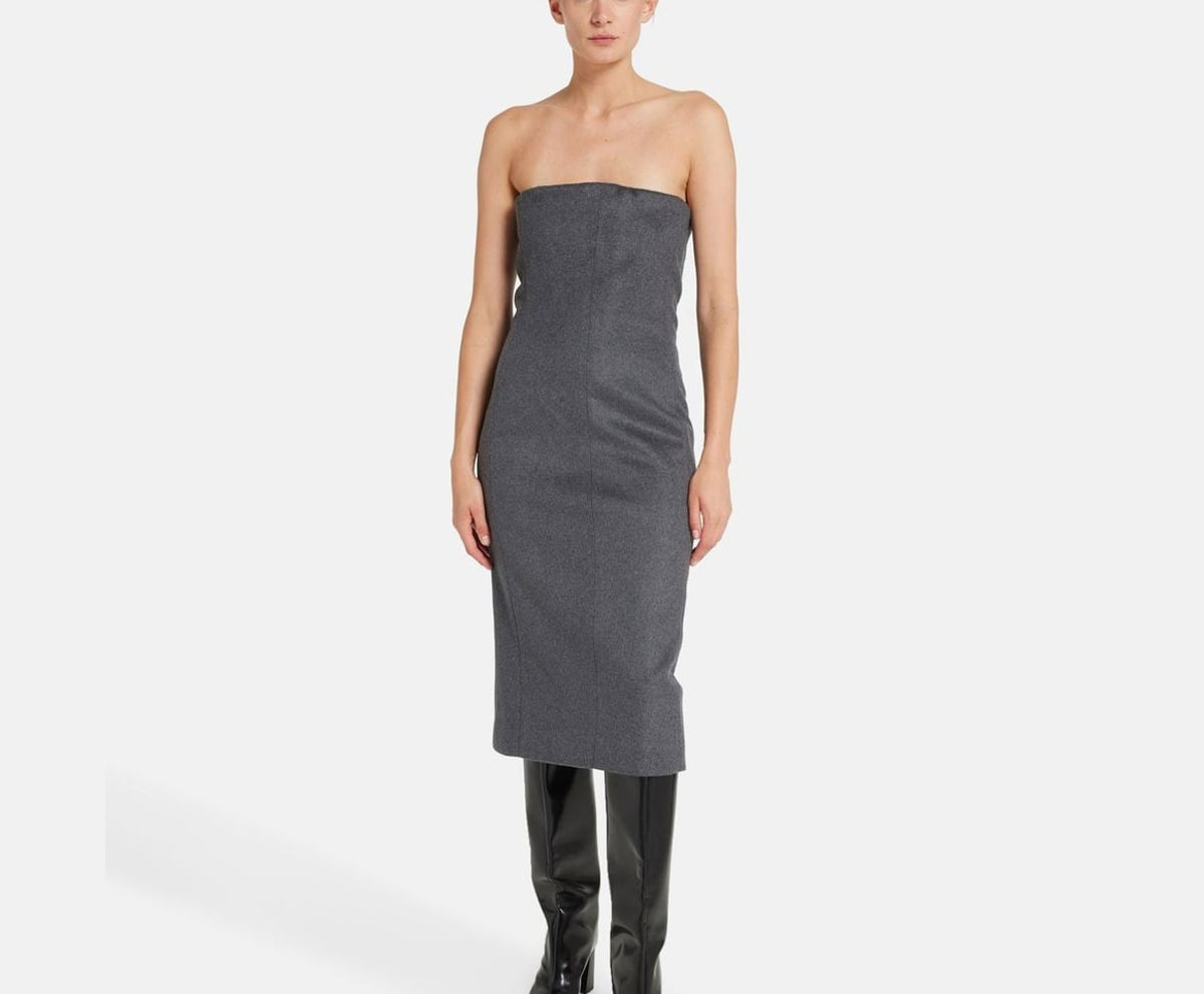 Calvin Klein Bandeau dress Grey – облекло, сив
