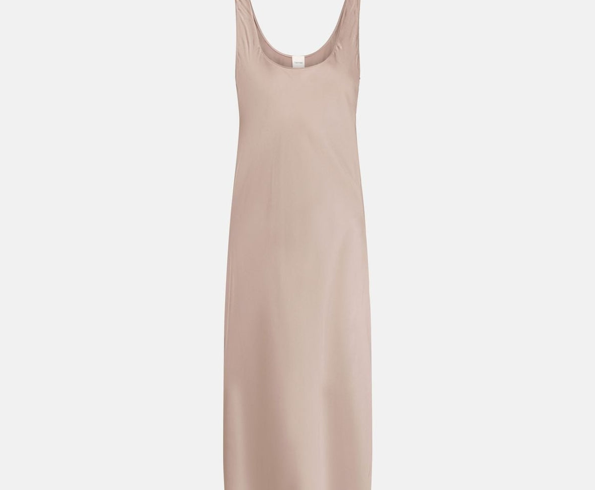 Calvin Klein Satin dress Hero Greige – clothing