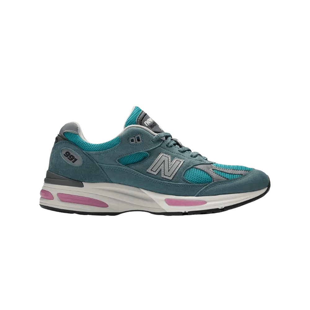 New Balance 991v2 Made In UK Porcelain Green – zapatos, azul